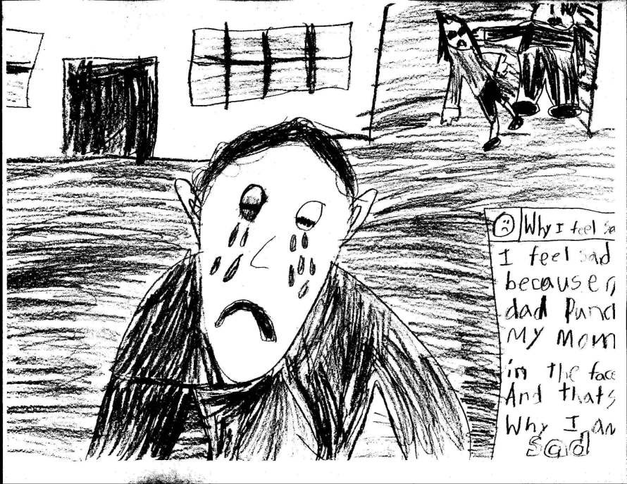 boyspictureaboutviolenceinhishome