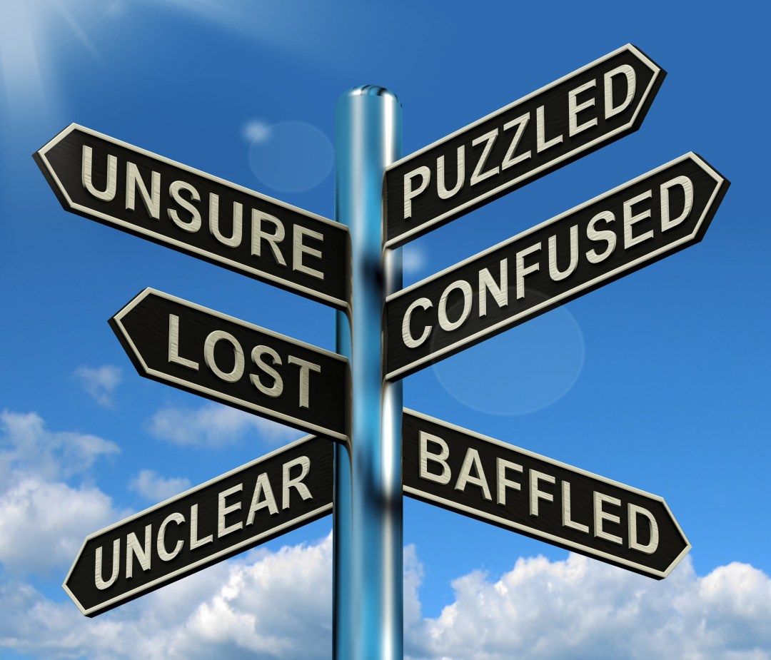 puzzled-confused-lost-signpost-showing-puzzling-problem_GJtcvNDu
